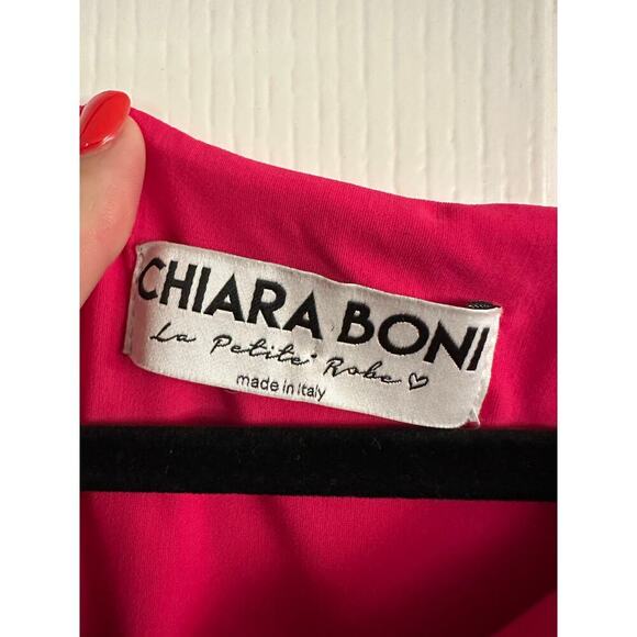 Chiara boni LA Petite Robe Women's Short Sleeves Abcmarcelle Mini Dress Size 42 - Picture 4 of 8